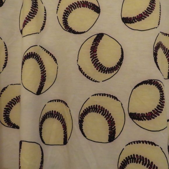 Lularoe Baseball Classic T Top XL - Picture 2 of 5